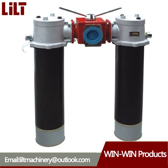 Hydraulic Return Oil Pressure Duplex Return Filter For Hydraulic System