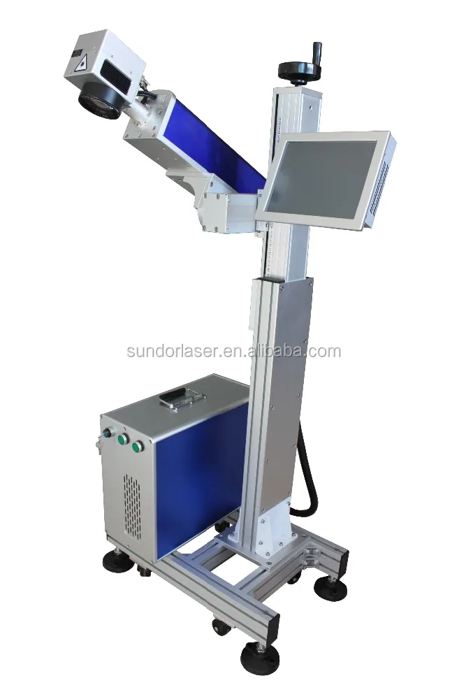 10% Off Cheap Price Non-Metal CO2 Online flying laser marking machine for PET bottles