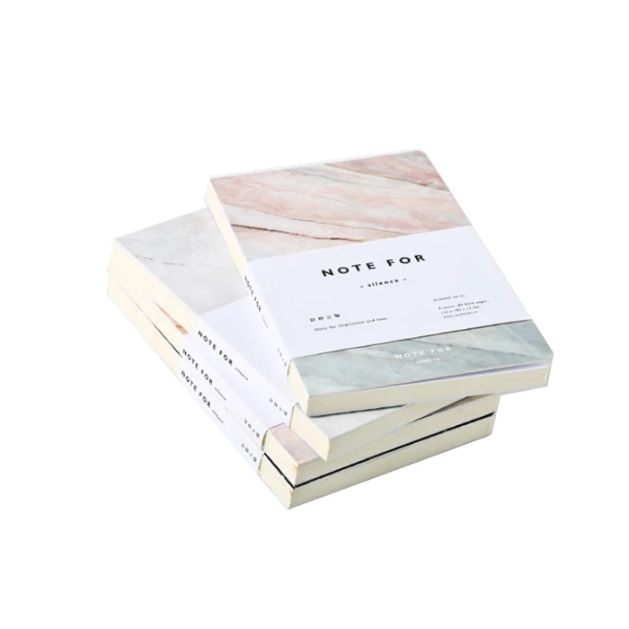 Japanese Cute Stationery for Silence Note Personal Diary Note Book Marble Designs Book