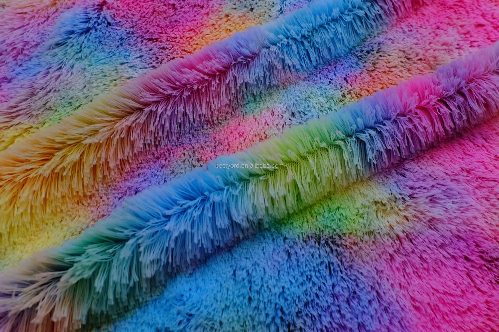 Окрашенная вручную плюшевая ткань