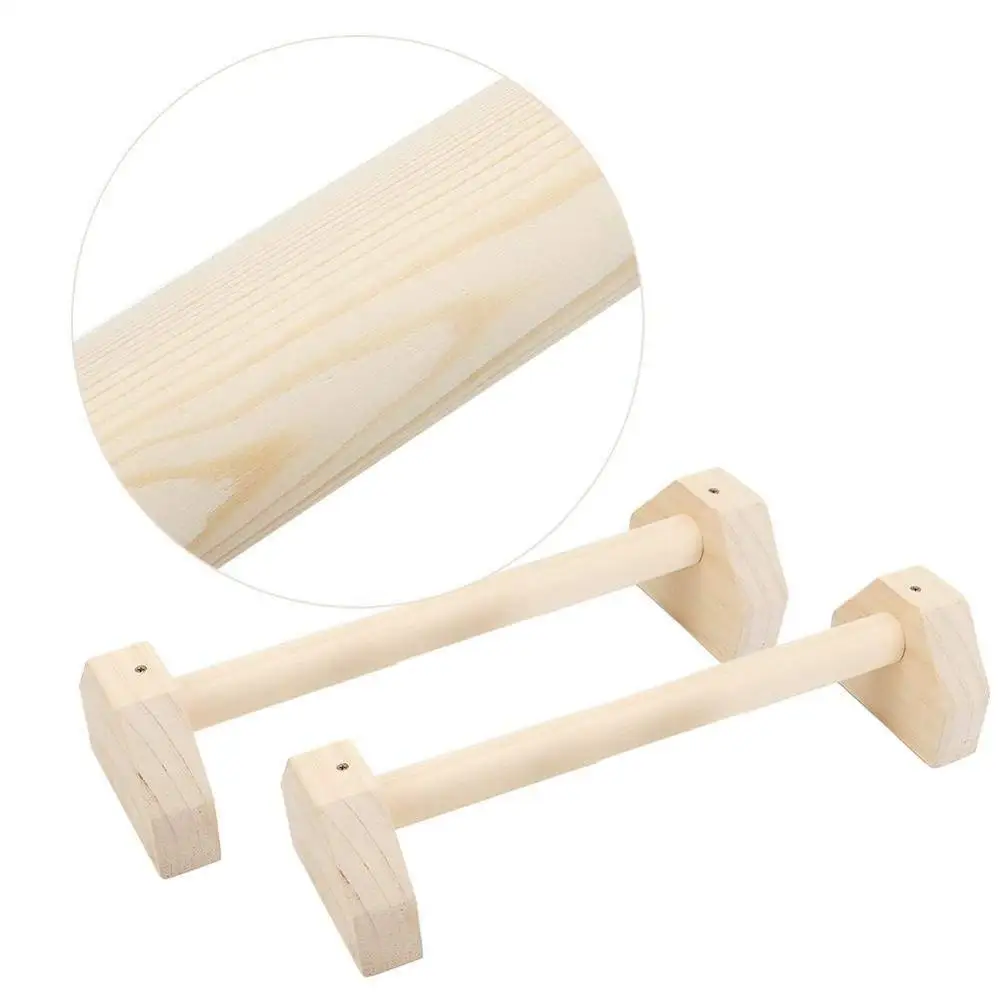 Fitness Sport Push Up Gym Exercise Training Solid Beech Wooden Paralettes Stands Push up Bars