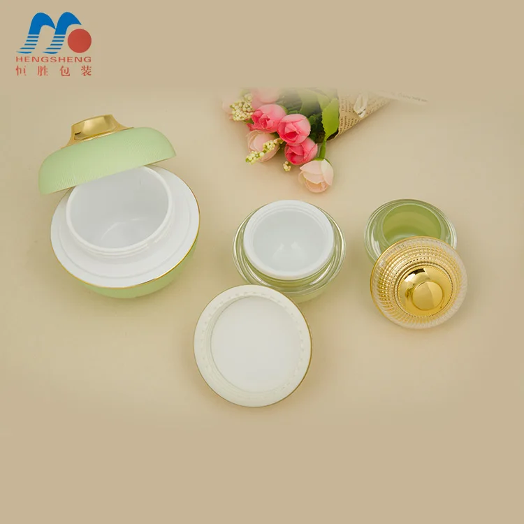
Hengsheng Manufacture 100g 30g 20g 15g 5g personal beauty skin care cream package Cosmetic round shaped acrylic jar 