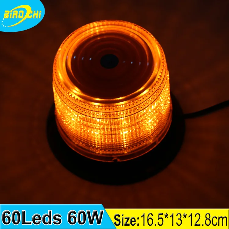 High Quality SMD2835 60W Emergency Warning Magnetic Beacon Tower Warning Light for School Bus