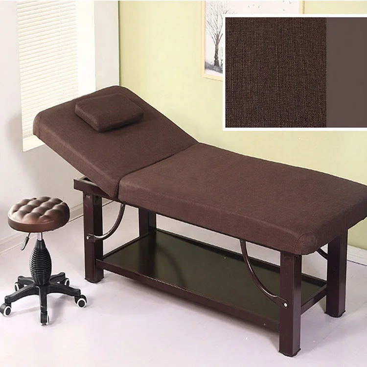 Adjustable Japanese and Korea Style Wooden Massage Bed
