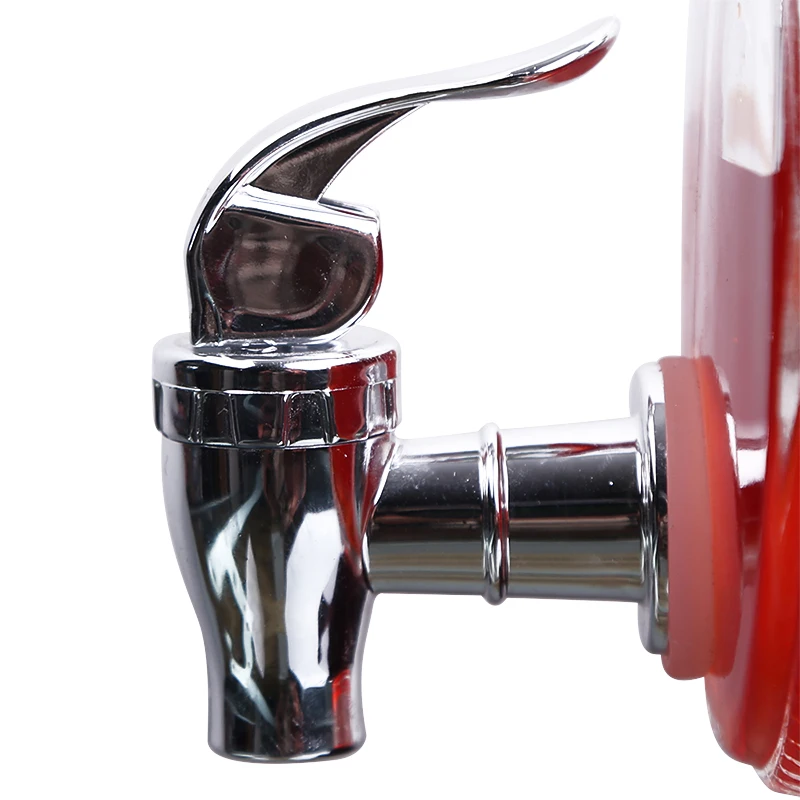 40 Oz Barrel Wine Whiskey Decanter with Wooden Stand Drink Dispenser for  Bar Hotel