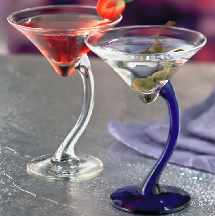 
Libbey Blue foot cocktail glass 