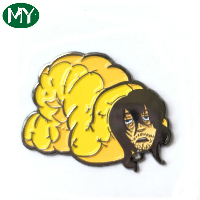 Wholesale Custom Cartoon Engrave Metal Pins Custom Made Hard Enamel Lapel Pin
