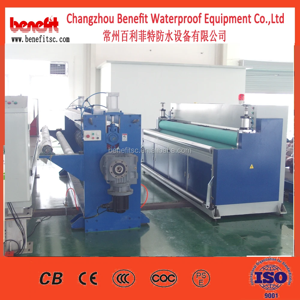 PE PVC CPE TPO EVA Geomembrane Waterproof Sheet Extrusion Line