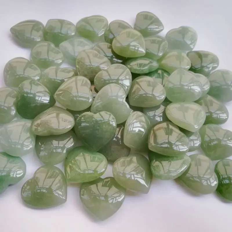 wholesale Christmas gifts natural quartz gold stone healing Blue sandstone crystal heart