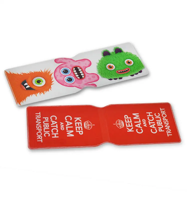 
Plastic PVC Ticket Wallet for Passport Zipper Pocket 