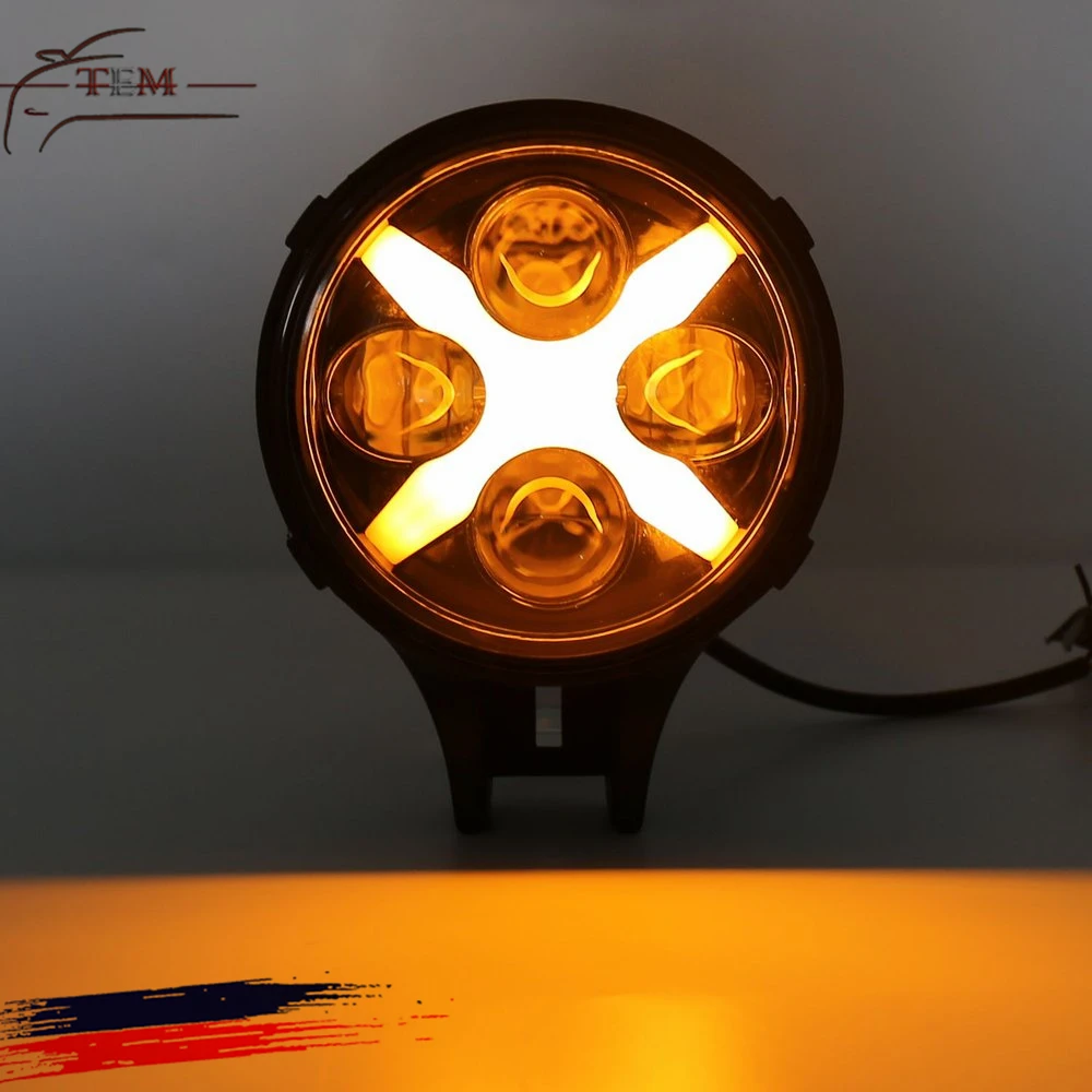 60W 6inch LED Work Light For Off Road Headlight 8000lm Spot light Daytime Light with White X Angle Eyes