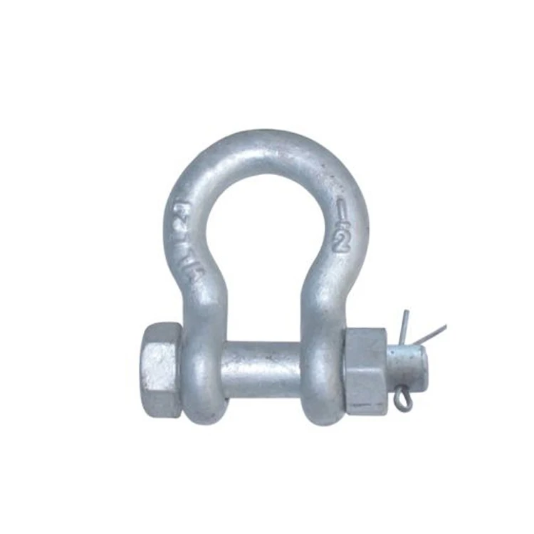 AISI 304 316 Stainless Steel Galvanized Carbon Steel Drop Forged Safety Anchor Shackles Screw Pin shackle