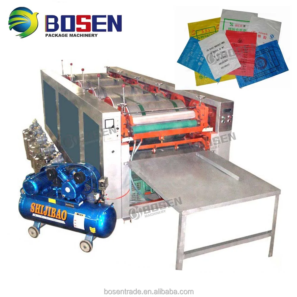 Best Sale Printer Pp Woven Bag Paper Bag Nonwoven Fabric Bag 4 Color Logo Small Flexo Printing Machine