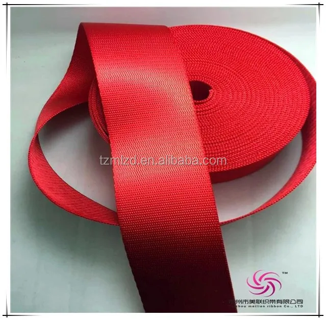 Polyester webbing for car seat belt
