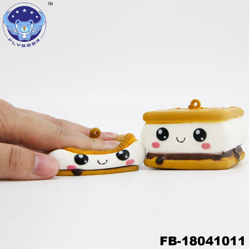 Сэндвич милые печенье игрушки мягкими kawaii смайлик печенье детские игрушки