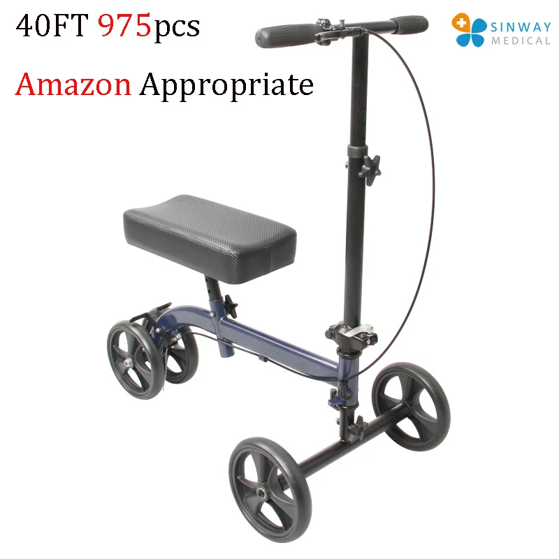 Cheapest Medical Lightweight Steerable Knee Walker for Broken Leg Amazon Ebay  Appropriate 40HQ 975PCS