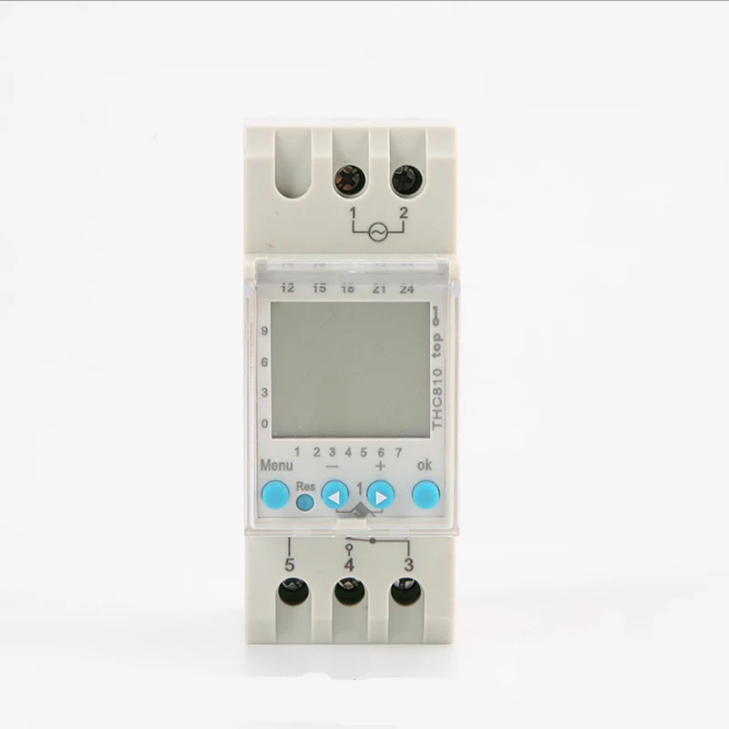 THC-810 20A Multi-function Programmable 20A Time Switch Time Controller AHC810 Rail Type European Type Time Controller