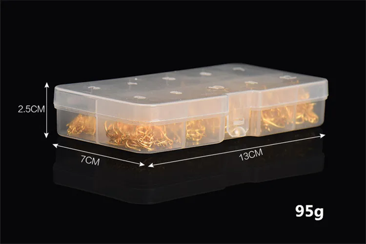 600pcs/box High Carbon Steel Fishing Hook Jig Hook Size #3-#12 With Hole Fishhooks Set Carp Fishing Tackle