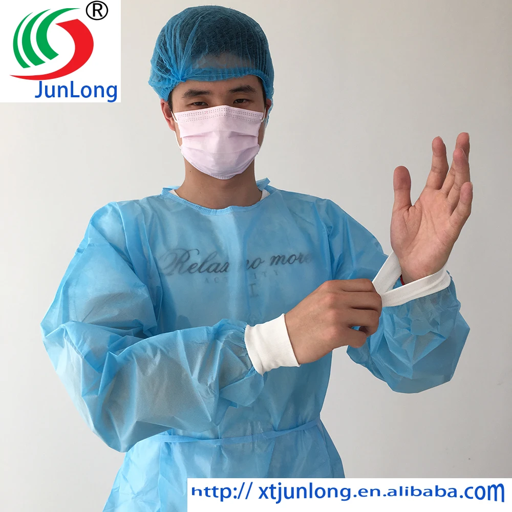 Cheap Price 20gsm 25gsm Lightweight Blue PP Non Woven Isolation Gowns