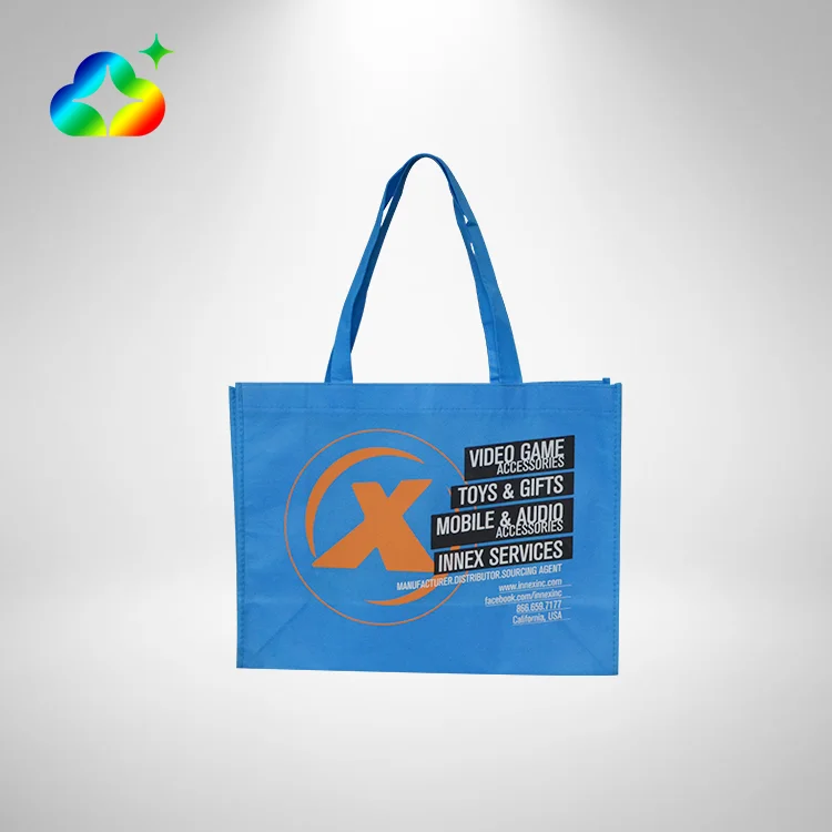 Custom Logo Printed Reusable Felt Fabric Tote Handle Non Woven Shopping Bags For Shoe Clothing Gift Packaging