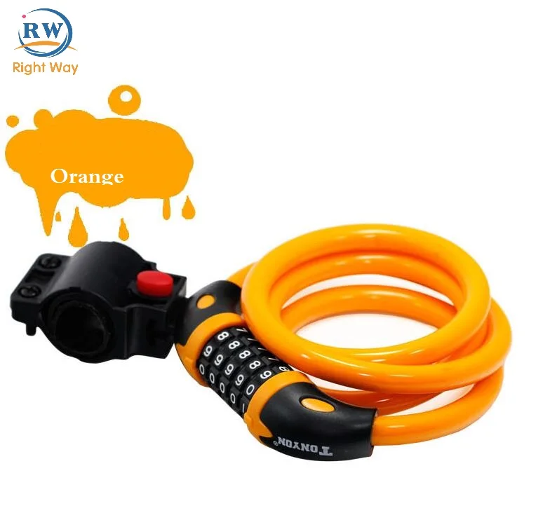 Цифровой замок для велосипеда с паролем из стальной проволоки, 4 шт.