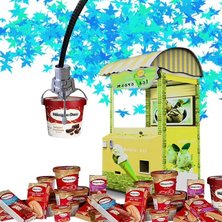 Supplier Selling Mini ice cream vending machine mini candy combo gumball vending machine snack