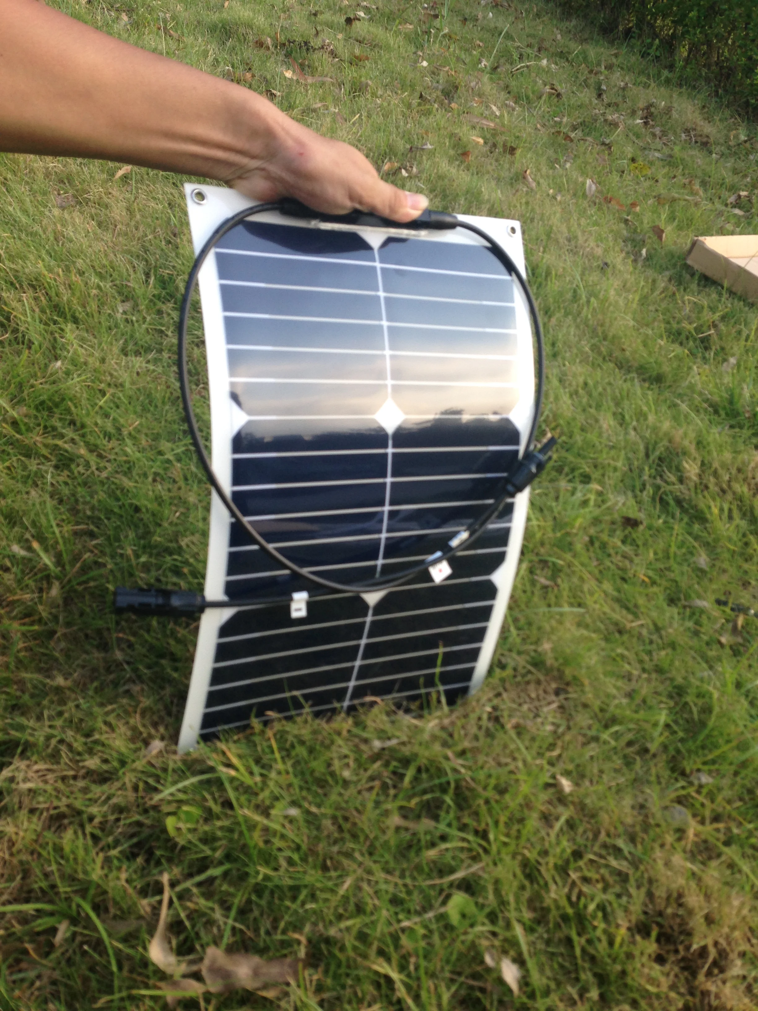 20W flexible sunpower semi-flexible solar panel for boats yacht