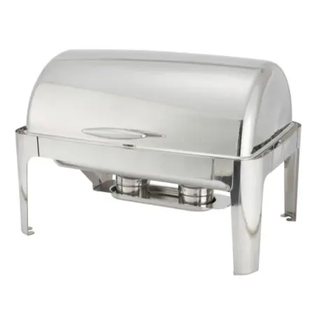Cheap 8L Roll up  multi function gold plate stainless steel buffet chafing dish