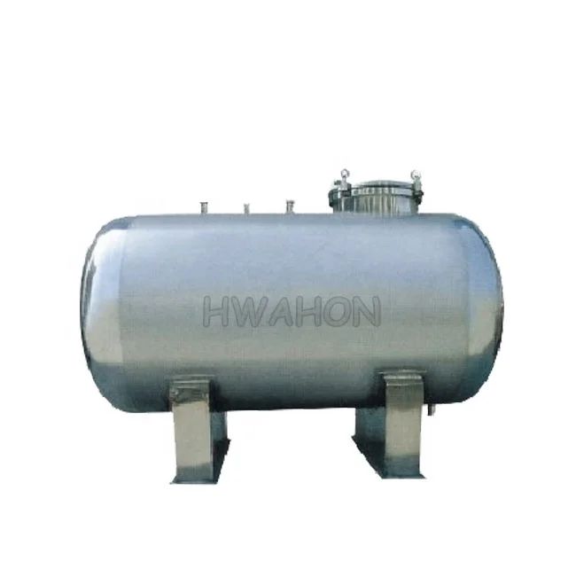 Food grade stainless steel hot water storage tank horizontal wine pressure tank 5000 Liter