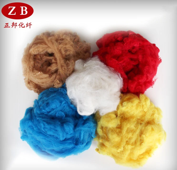 3D*51mm PSF solid polyester fiber for flocking