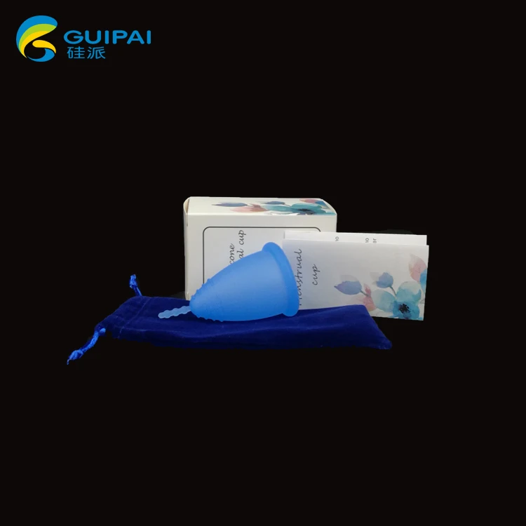 2020 new  Silicone cup menstrual high grade period cup with inner packing bag and packing box
