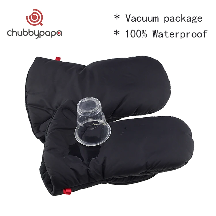 Extra Thick Stroller Hand Muff Pram Gloves Winter warm Waterproof Anti-freeze Gloves Hand Cover Stroller Gloves