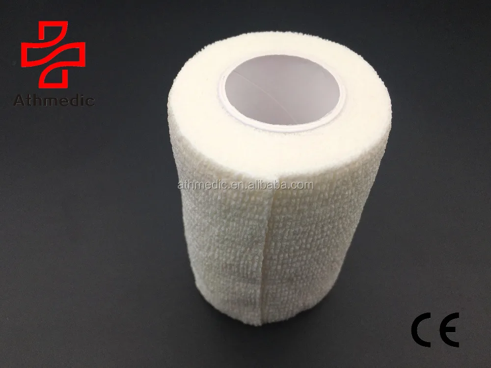 2023 Athmedic Спорт Китай лошадь Водонепроницаемая эластичная качественная латексная когезионная повязка загар самоклеящаяся повязка