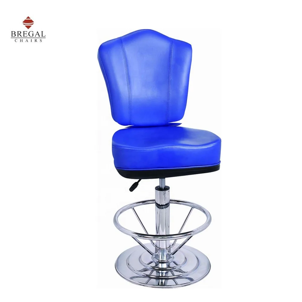 
Top High Quality New Model Poker Chair Casino Seating with Adjustable Metal Base 
