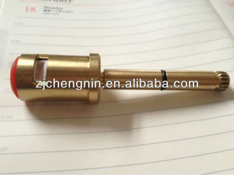 
Fast Open brass stem 16 teeth ceramic disc rubber gasket Brazil Faucet Brass Cartridge 