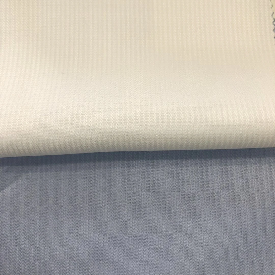 
new fashion China factory directly support BT 50% bamboo 50% Micro Polyester solid dobby woven shirt cloth Fabric 