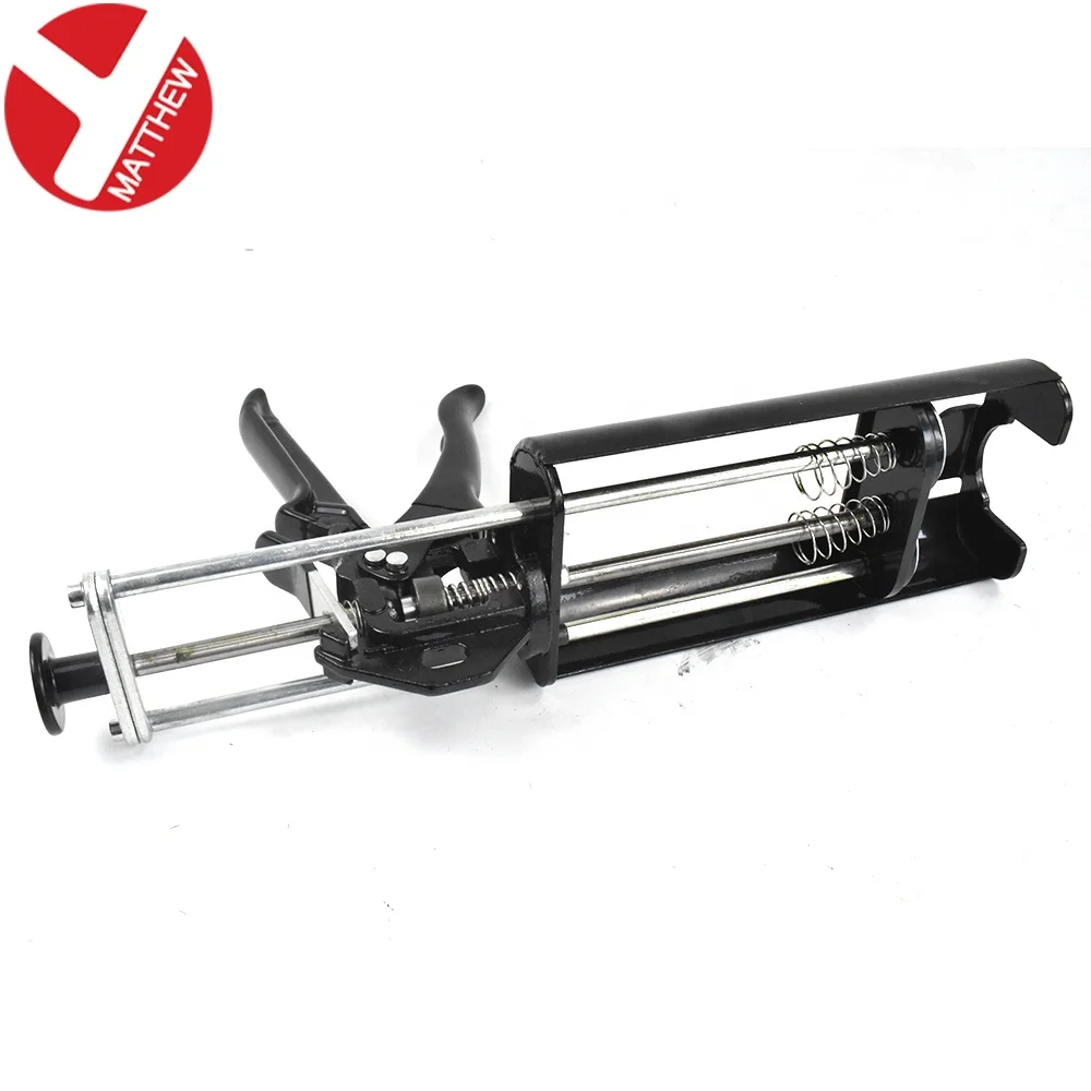 400 мл двойной картридж, эпоксидная смола, металлический пистолет для герметизации с ручкой с ПВХ покрытием