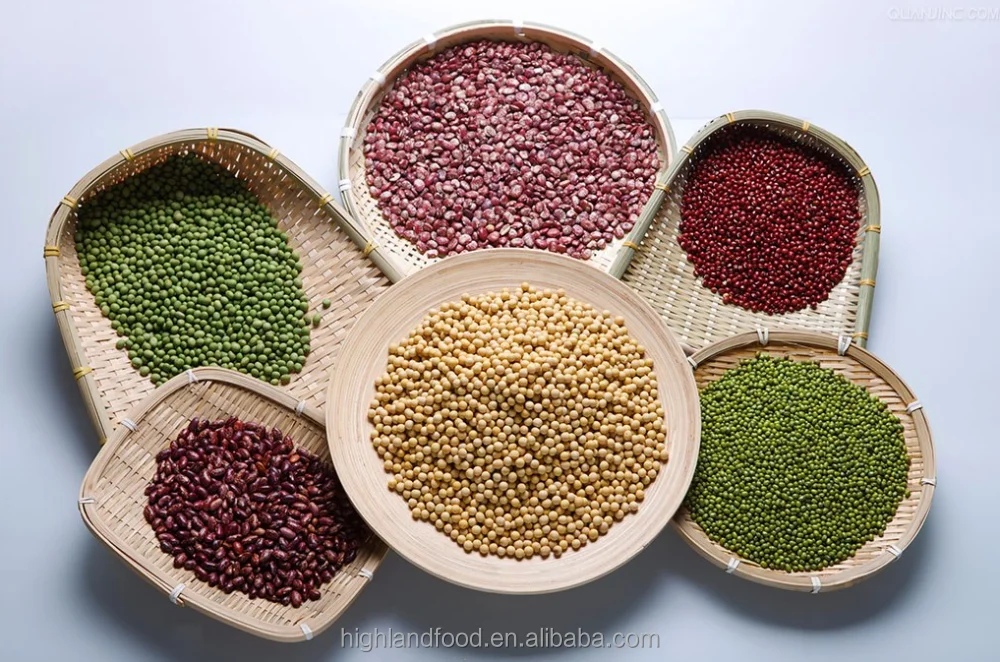 Sun Dried Mung Beans Green Beans Red Beans