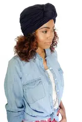 Factory price Hot style new fashion cotton stretchy solid colors Bohemian knotted pullover india turban hat for lady