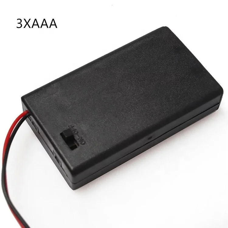 3AAA Three quarters 18650 3.7V Lithium Battery Holder with cap