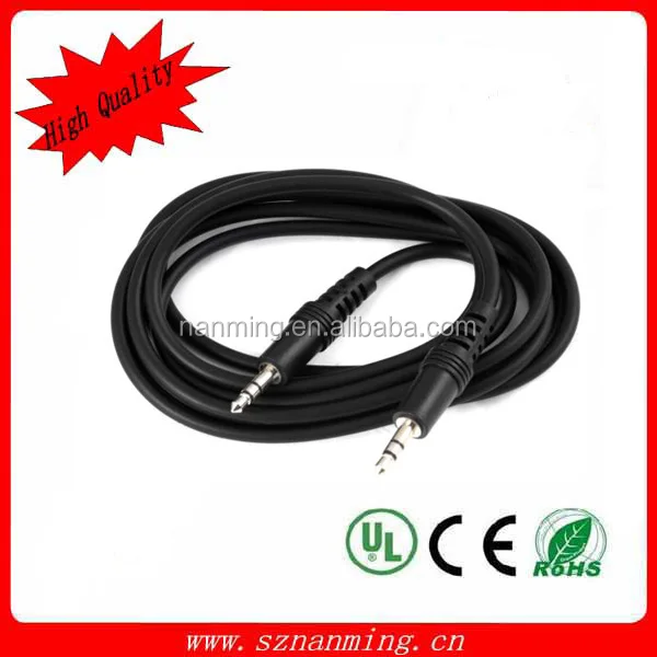 Выход фабрики 3.5 мм AUX дополнительное шнур мужчинами стерео кабель