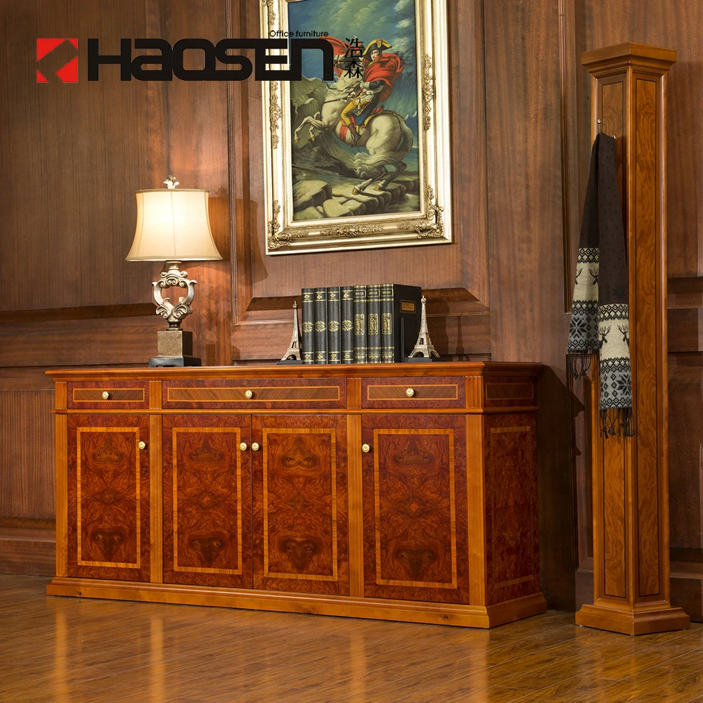 Haosen Rafflo 0809T luxury Console decorative wood file cabinet with office Low cabinet