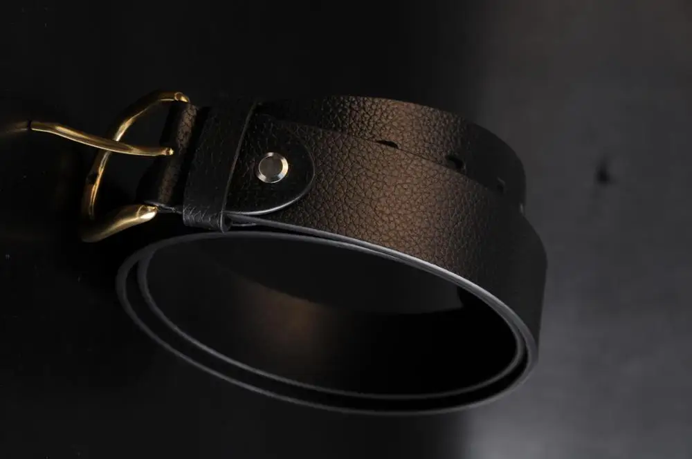 luxury belt Men genuine leather brown belt with Alloy Buckle