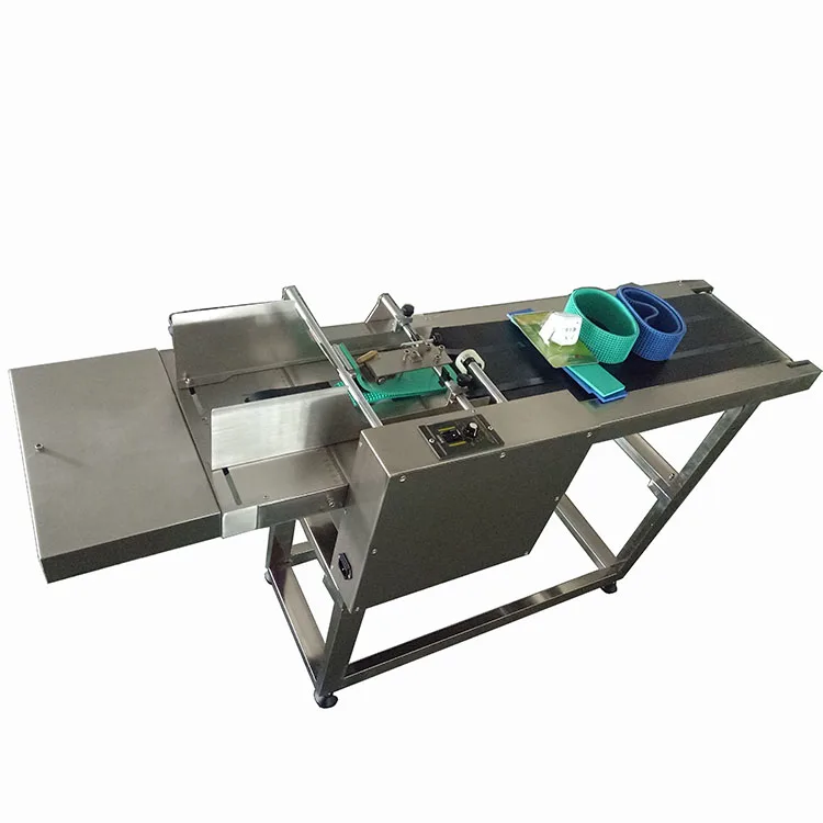 
A6 portable belt conveyor impact bar match cij inkjet printer machine 