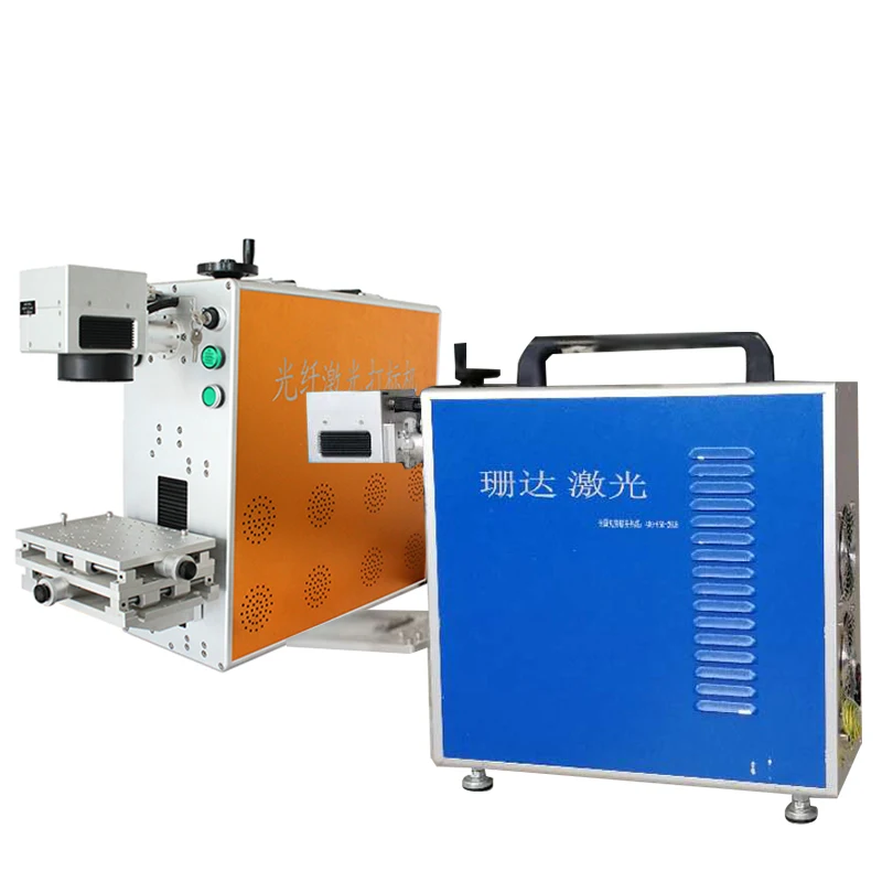 Высокая эффективность портативный 3D лазерная маркировка машина для металла