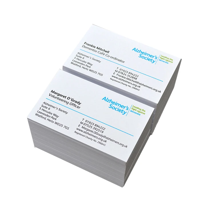 
Double sided full color printed thick matt black card business cards 