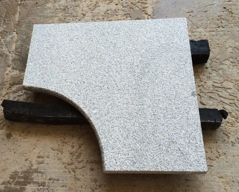 G603 Grey Granite Non-slip Bullnose Corner Pool Coping Stone Tiles
