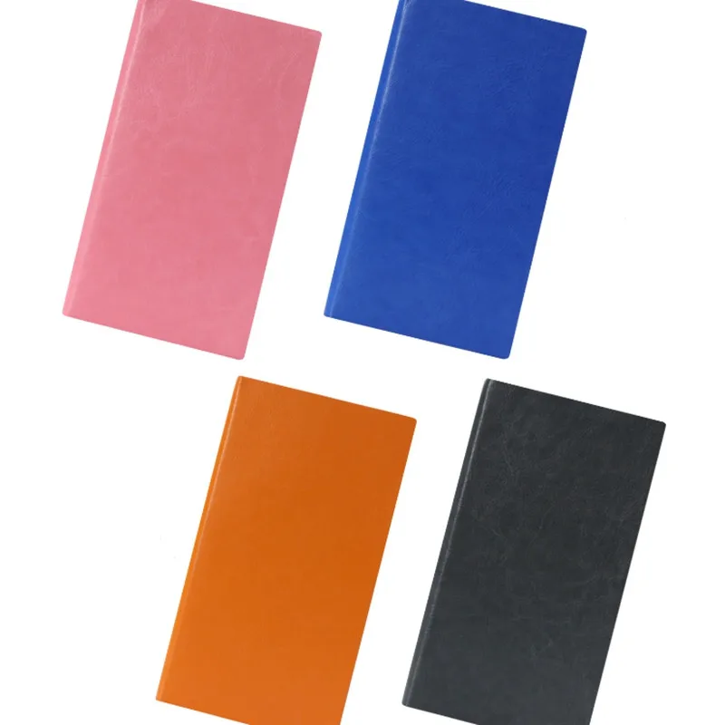 Soft cover A7 calendar notebook custom printed sale travelers leather pocket notebook customized