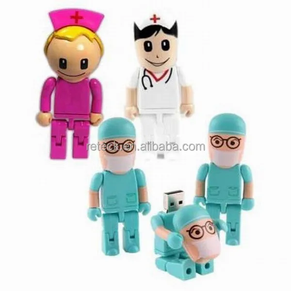 Best Sale pendrive wholesale Cheap Promotional Gift usb flash drive doctor shaped unique designed OEM factory price free sample