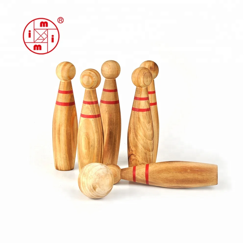 wooden outdoor large wooden block wood game giant garden game Kubb Yard Skittle game